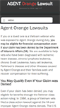 Mobile Screenshot of agent-orange-lawsuit.com