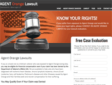 Tablet Screenshot of agent-orange-lawsuit.com